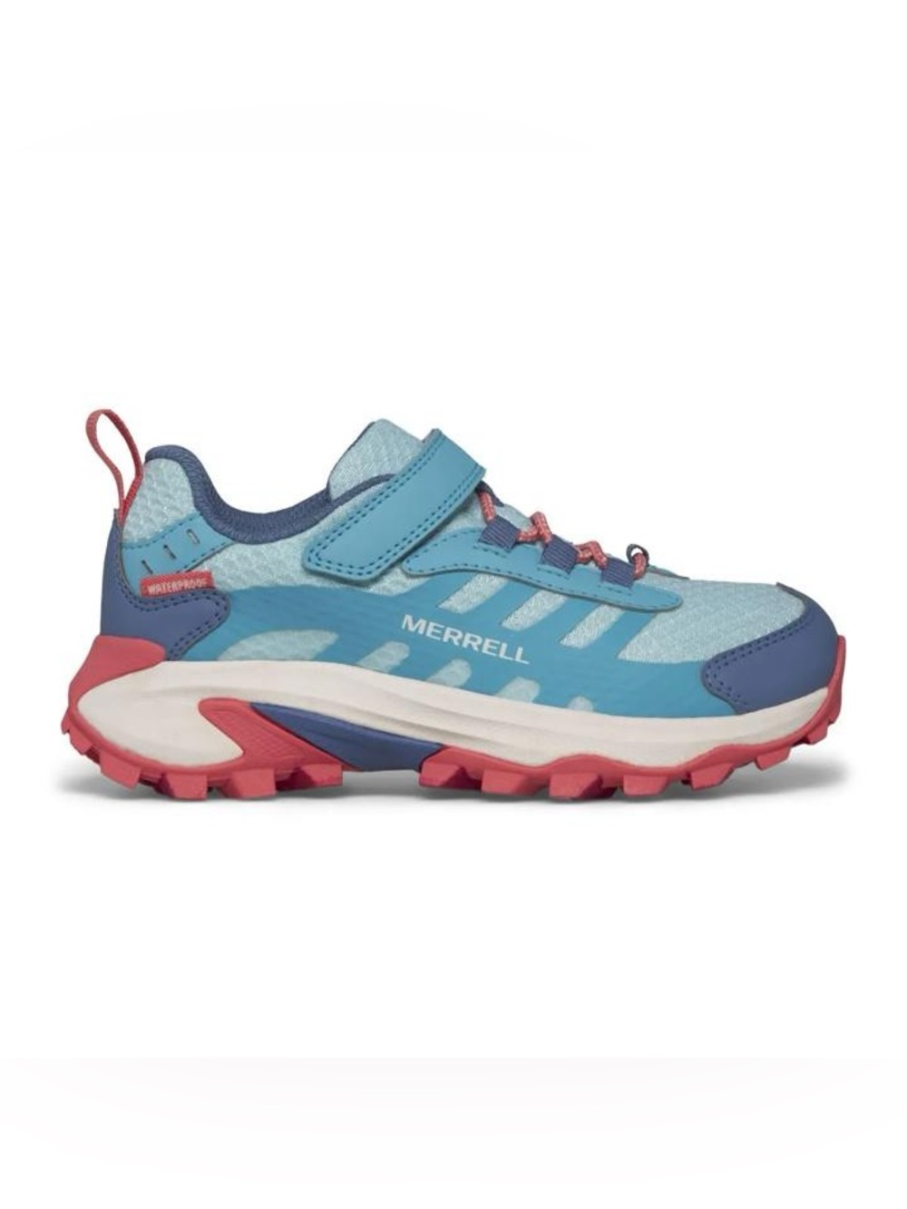 Merrell EUC Kid Moab Speed Waterproof Sneaker Bungee Shoe Hike Play Grip Shoe 4
